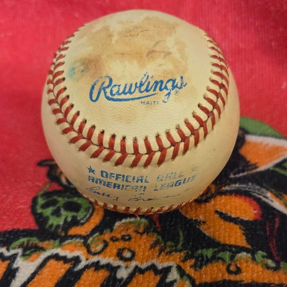 Rawlings White and Red Ball-sports